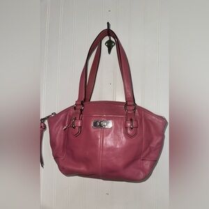 Coach Small Chelsea Pink Leather Shoulder Bag